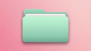 Mint Green Flat Folder