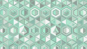 Mint Green Geometric Pattern
