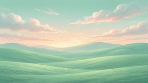 Mint Green Hills Horizon