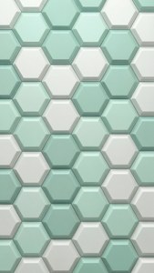 Mint Hexagon 3D