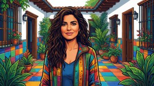 Mirabel in Casita Courtyard