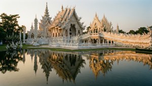 Mirror Reflection at White Temple
