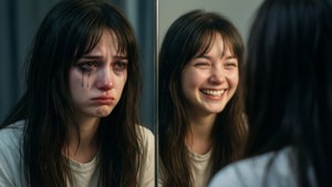 Mirror Reflection Cry Baby