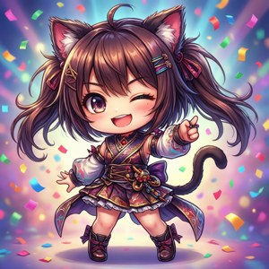 Misaki Cat Ears Wink