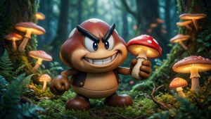 Mischievous Goomba with Mushroom