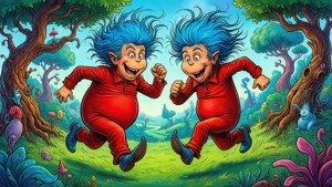 Mischievous Twins on the Run