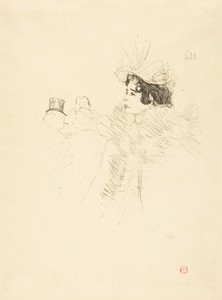 Miss May Belfort in the Irish and American Bar, rue Royale (Miss Belfort Belfort au Irish and American Bar, Rue Royale)