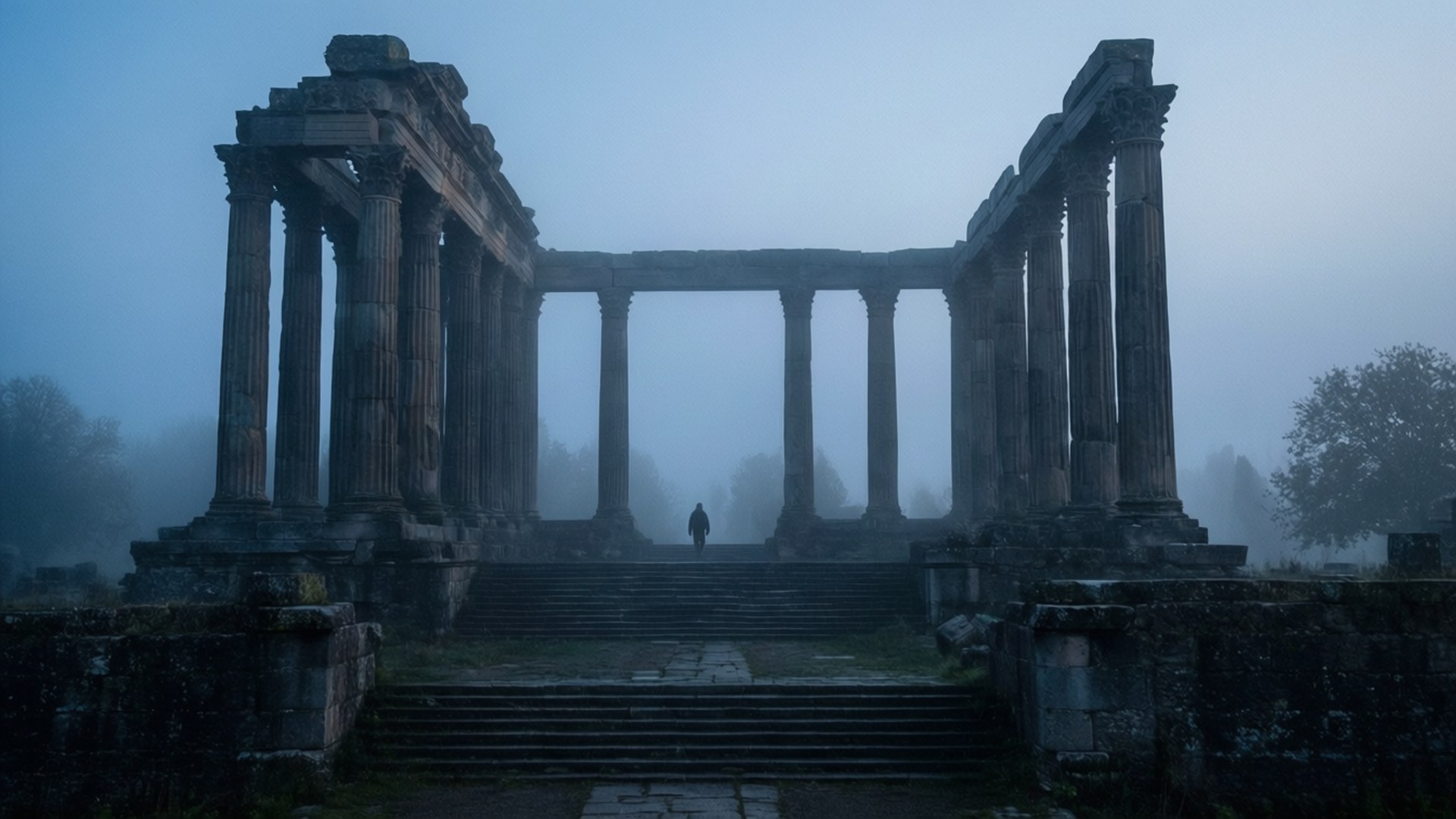 Mist Over the Gate by Wallpapers.art Studio