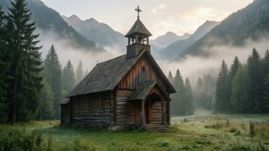 Mist Valley Wooden Church