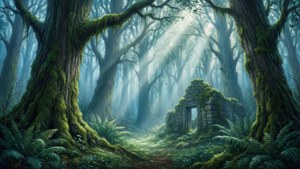 Misty Ancient Woods