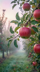 Misty Apple Orchard