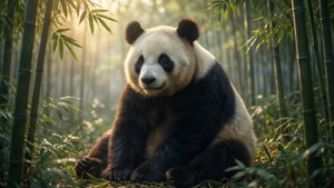 Misty Bamboo Panda