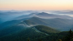 Misty Blue Ridge Morning
