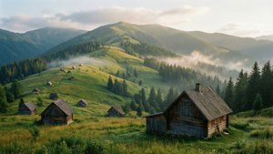 Misty Carpathian Morning