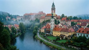 Misty Cesky Krumlov Morning