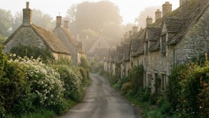 Misty Country Lane