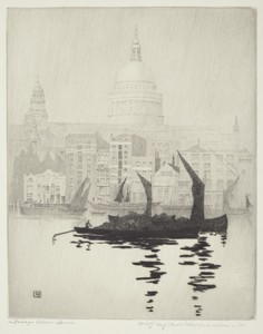 Misty Day, Paul's Wharf, London