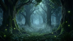 Misty Forest Mountains
