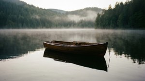 Misty Lake Boat