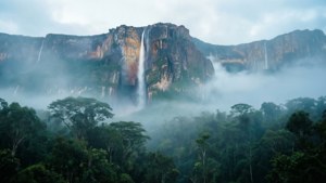 Misty Morning Angel Falls