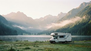 Misty Morning Camper