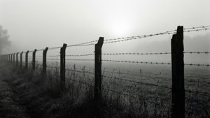 Misty Morning Fence