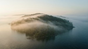 Misty Morning Island