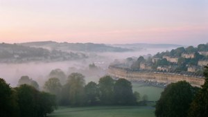 Misty Morning Over Bath