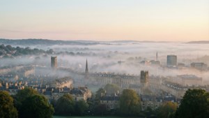 Misty Morning Over Bath