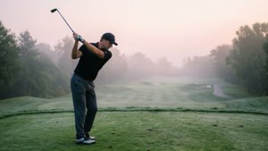 Misty Morning Tee Shot