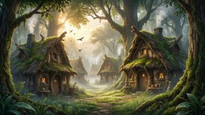 Misty Morning Village