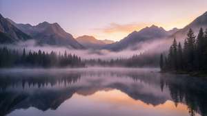 Misty Mountain Dawn
