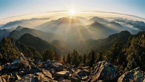 Misty Mountain Layers