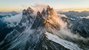 Misty Mountain Sunrise
