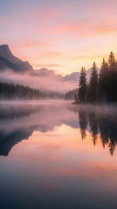 Misty Mountain Sunrise