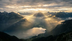 Misty Mountain Sunrise