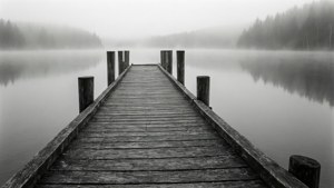 Misty Pier Landscape