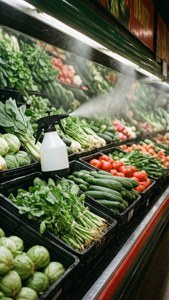 Misty Produce Display