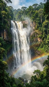 Misty Rainbow Falls