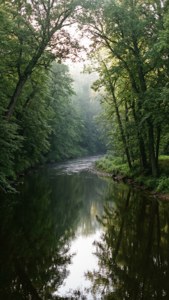 Misty River Forest