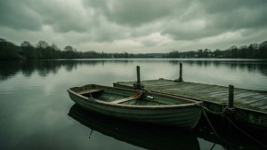 Misty Rowboat Dock