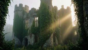Misty Ruins at Dawn