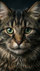 Mittens Close-Up Portrait