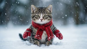 Mittens in Snow