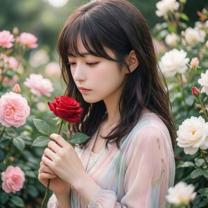 Miyamura with Rose