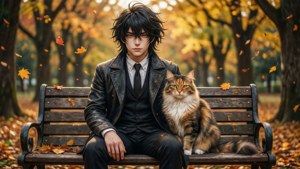 Mizuho and Tora the Cat