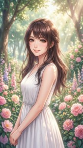 Mizuki in Flower Garden