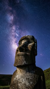 Moai Starry Night