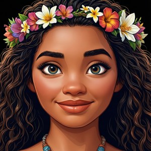 Moana Portrait Clipart