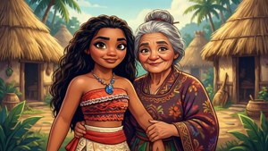 Moana Village Family Clipart